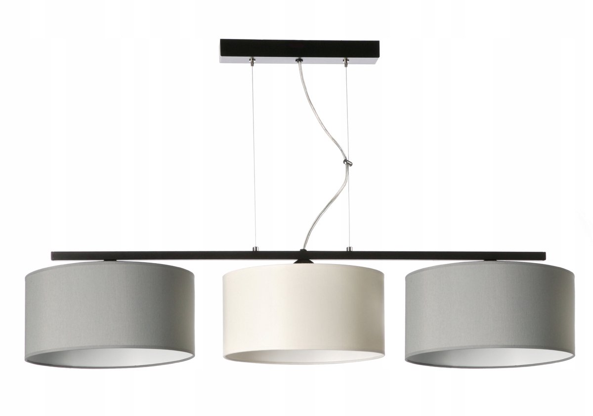 Hanglamp E27 Stoffen Kap - Verstelbaar - 3 lichtpunten
