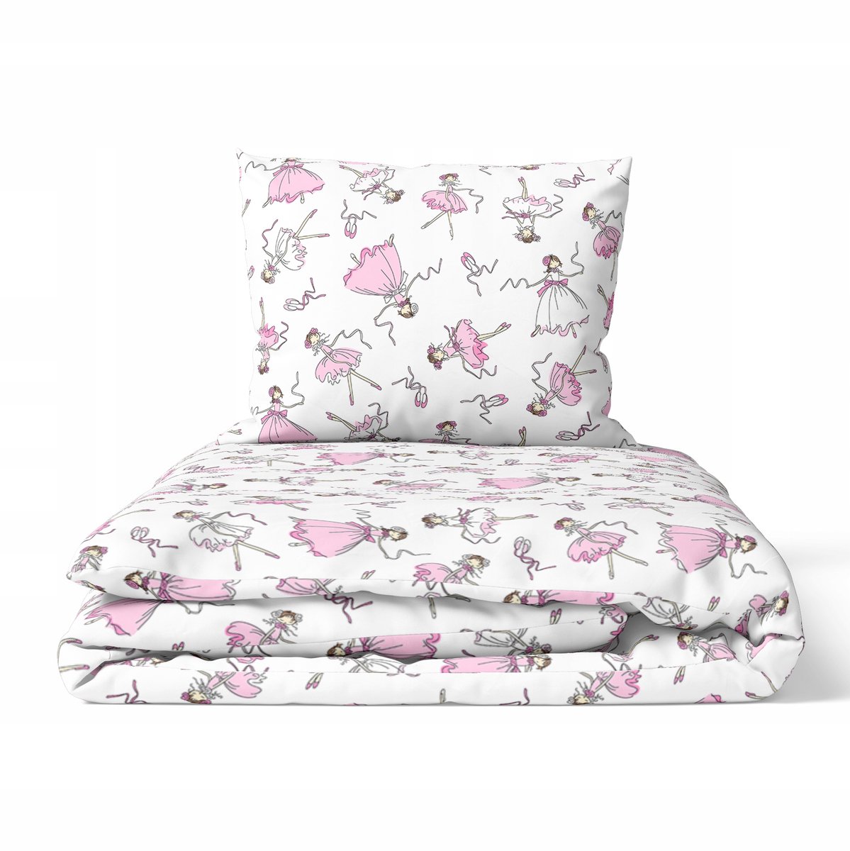 Kinderbeddengoed Set 100x140cm Katoen 2 Delig met Rits