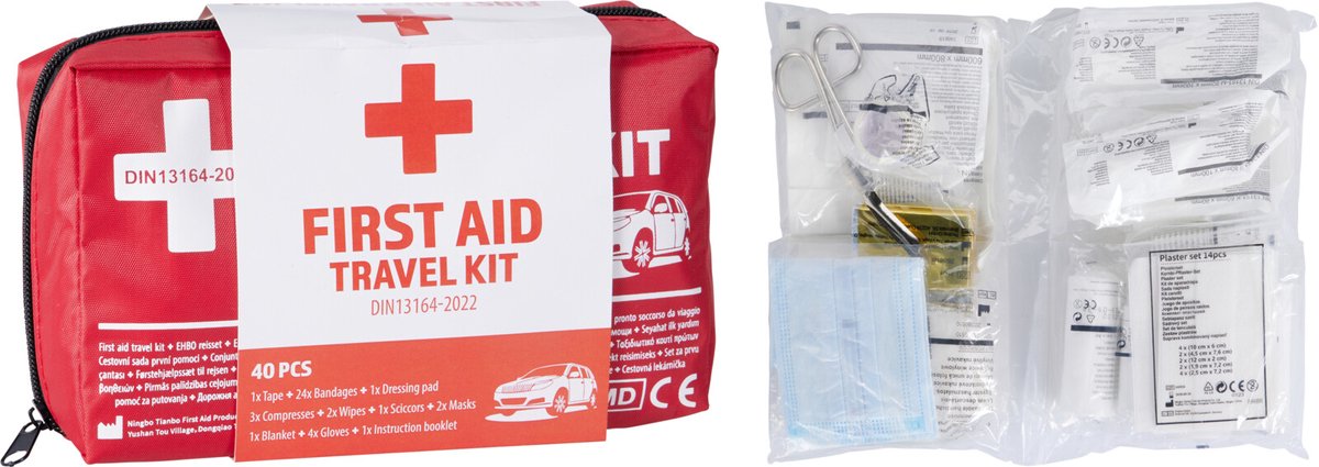 Koopman EHBO vakantieset - complete eerste hulp kit voor onderweg.