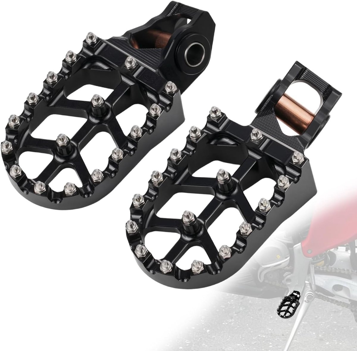Foot Pegs for Stark Varg, Motorcycle Foot Pegs CNC Aluminum for Stark Varg EX MX Electric Dirtbike Electric Motocross - ShopVlot