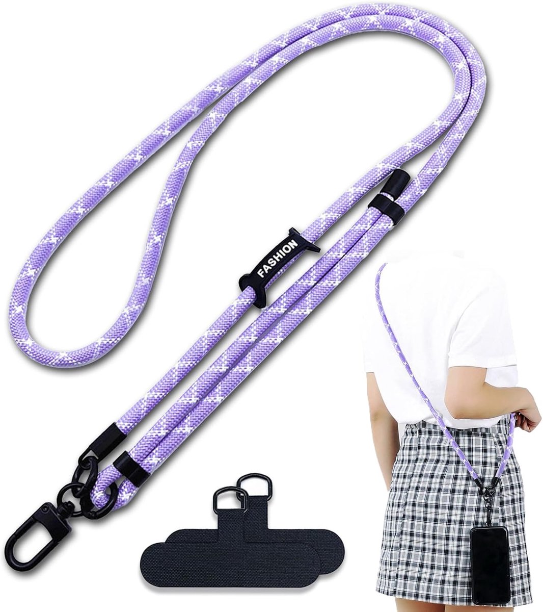 Phone Strap for Hanging, Universal Phone Chain, Detachable Phone Lanyard Lanyard Lanyard for All Smartphone Cases - ShopVlot