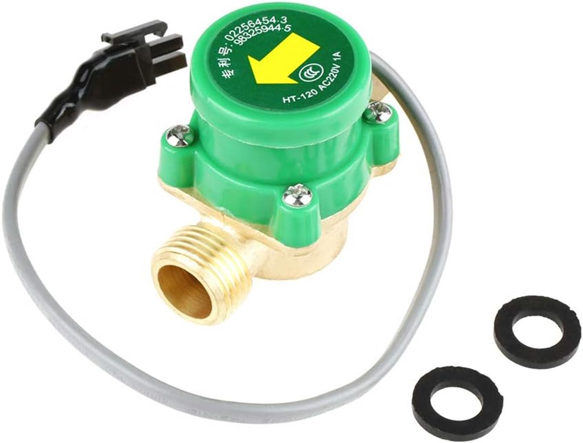 flow protection of the pump, water pump switch, AC 220V 0.5A G1/2-1/2 threaded water pump, flow sensor switch, HT-120 - ShopVlot