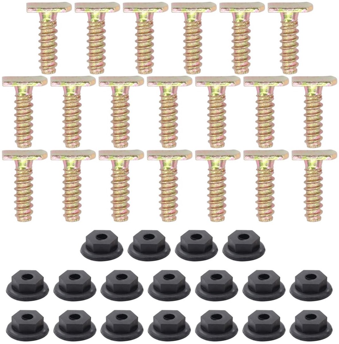 Set van 20 Spatbord Moeren en Schroeven voor Wielkast - Compatibel met Opel Corsa C, Combo Tour, F08, F68, X01 (2000-2012) - Duurzaam en Betrouwbaar Accessoire