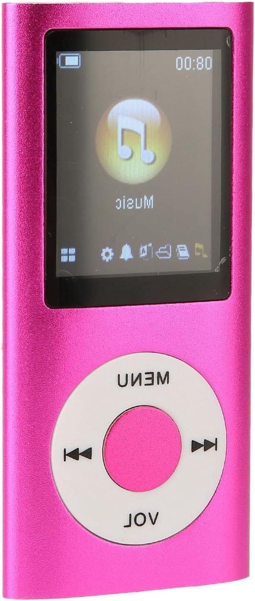 MP3-speler - Muziekspeler - Muziek Luisteren - 18 Inch LCD-scherm - 8 Uur Afspeeltijd - Zwart