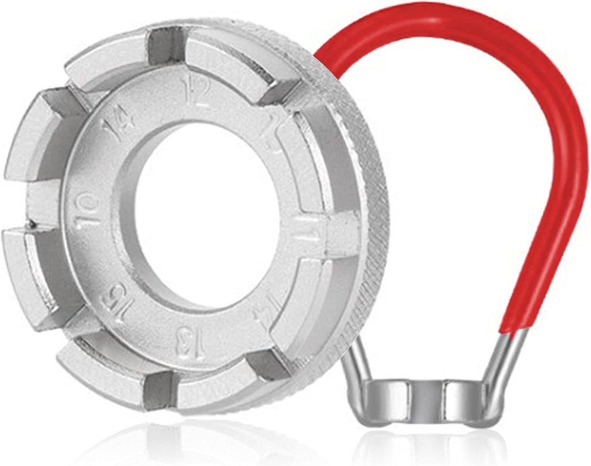 Set van 2 Fietsspaak Sleutels en Spanningstools voor Fietsspaak Tensioner en Nippels, Universele Fietsaccessoires voor Onderhoud en Reparatie