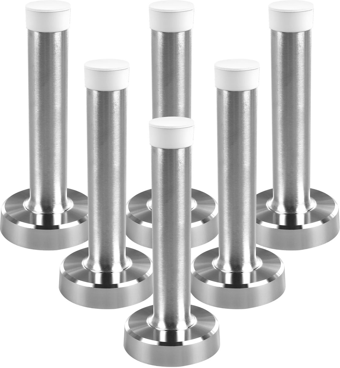 Deurstopper - Chromen deurstopper Heavy Duty deurstoppers voor plinten Wandgemonteerde deurstoppers RVS deurstops - ShopVlot