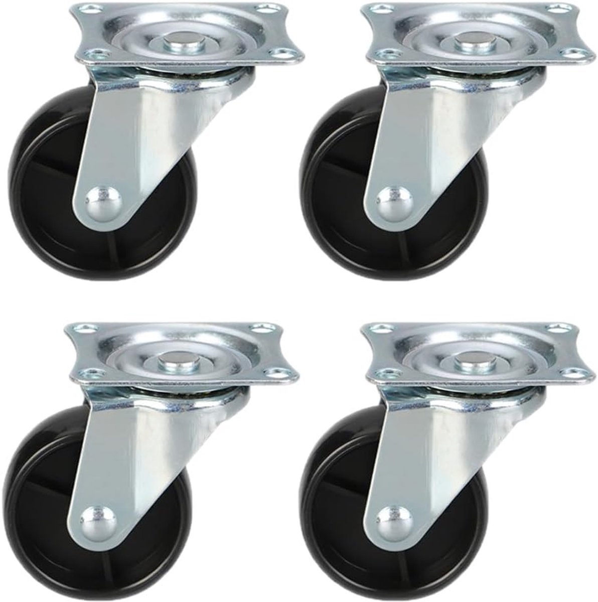Zware 25 mm Meubelwielen voor Meubels - 4 Stuks - Ideaal voor Pallets en Zware Meubels