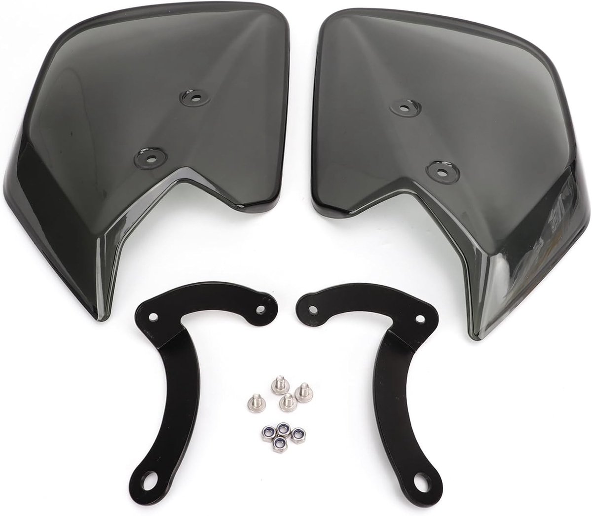 Duurzame Handbeschermers voor Motoren, 1 Paar, Geschikt voor Tricity 125 155, Windscherm Bescherming, Smoked Design, Veiligheid en Comfort