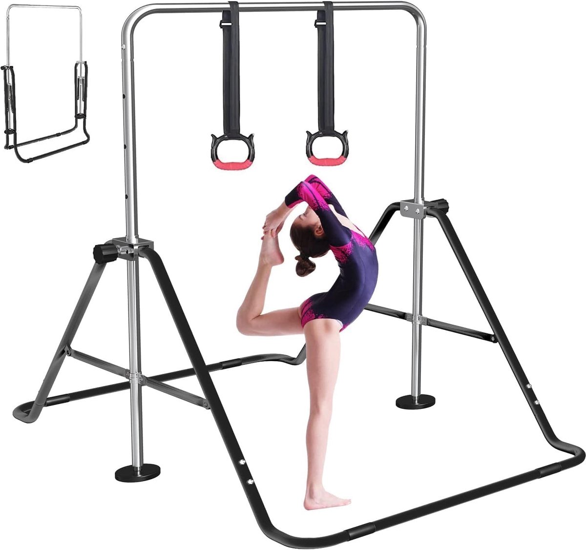 Gymnastiekstang voor kinderen - verstelbaar - opvouwbaar turnrek - ideaal voor thuistraining - ShopVlot