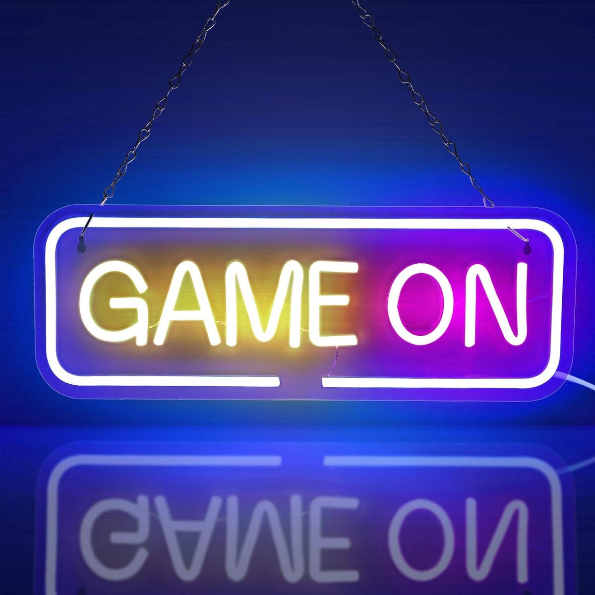 AOOTE Game On Neon Sign, Muur Decor Lichtreclame, Neonbord met dimbare schakelaars, USB Aangedreven Neonlampen, Neon - ShopVlot