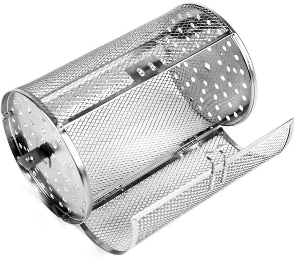 Oven gebraden mand - RVS BBQ grill - veelzijdig kookgerei - ideaal voor groenten en frieten - ShopVlot