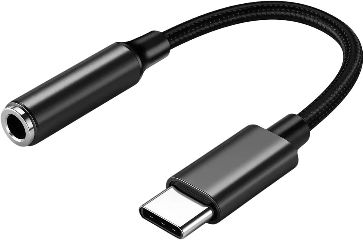 USB C naar 3.5mm Jack Audio Adapter met DAC Chip, Type C Aux Adapter voor Smartphones en Laptops, Compatibel met Samsung Galaxy, iPhone en MacBook Pro