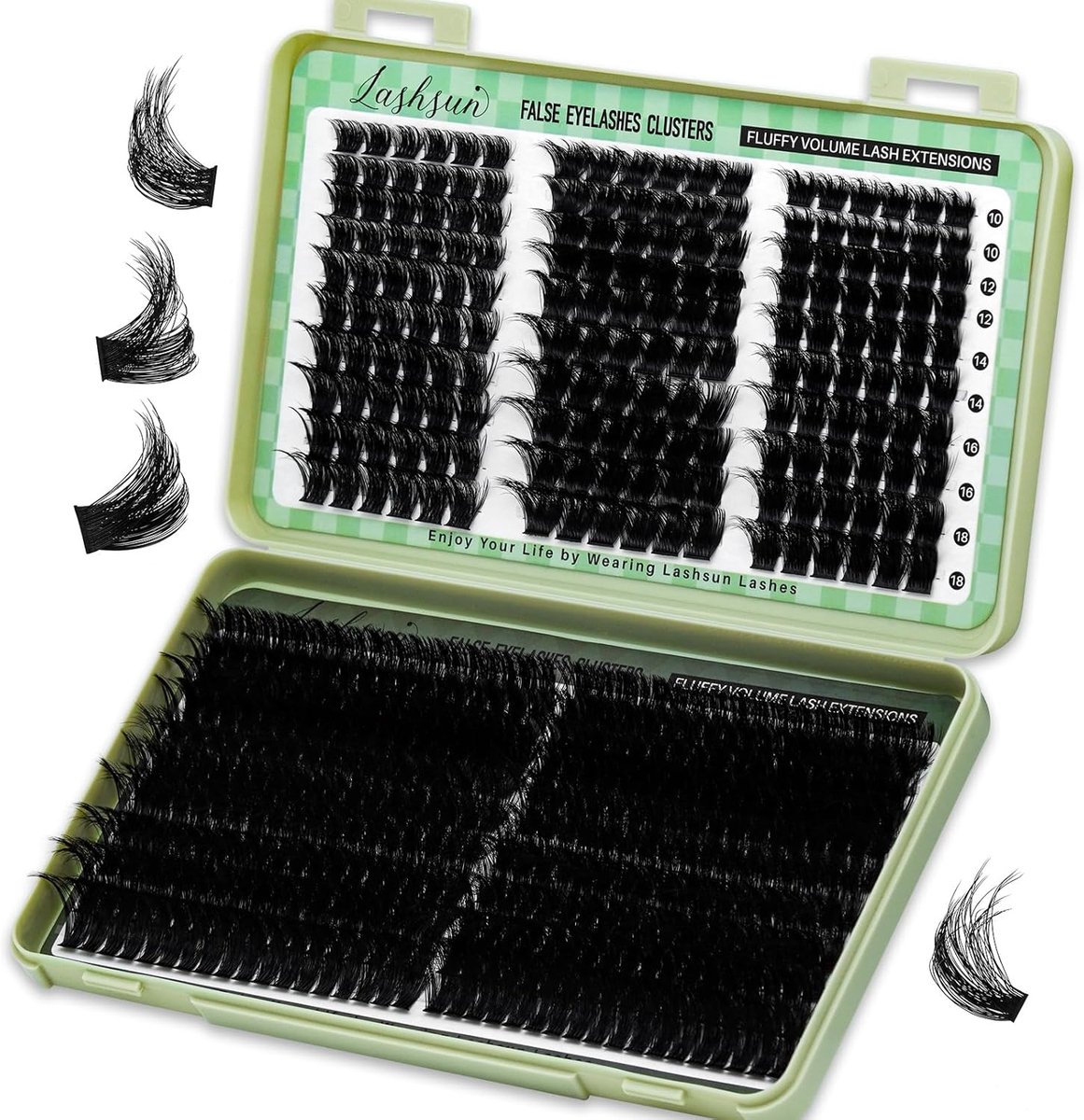 Wimpers Kit 540 stuks - gemengde lengte 3D-effect - volume wimpers - creëer langdurige wimpers thuis - ShopVlot
