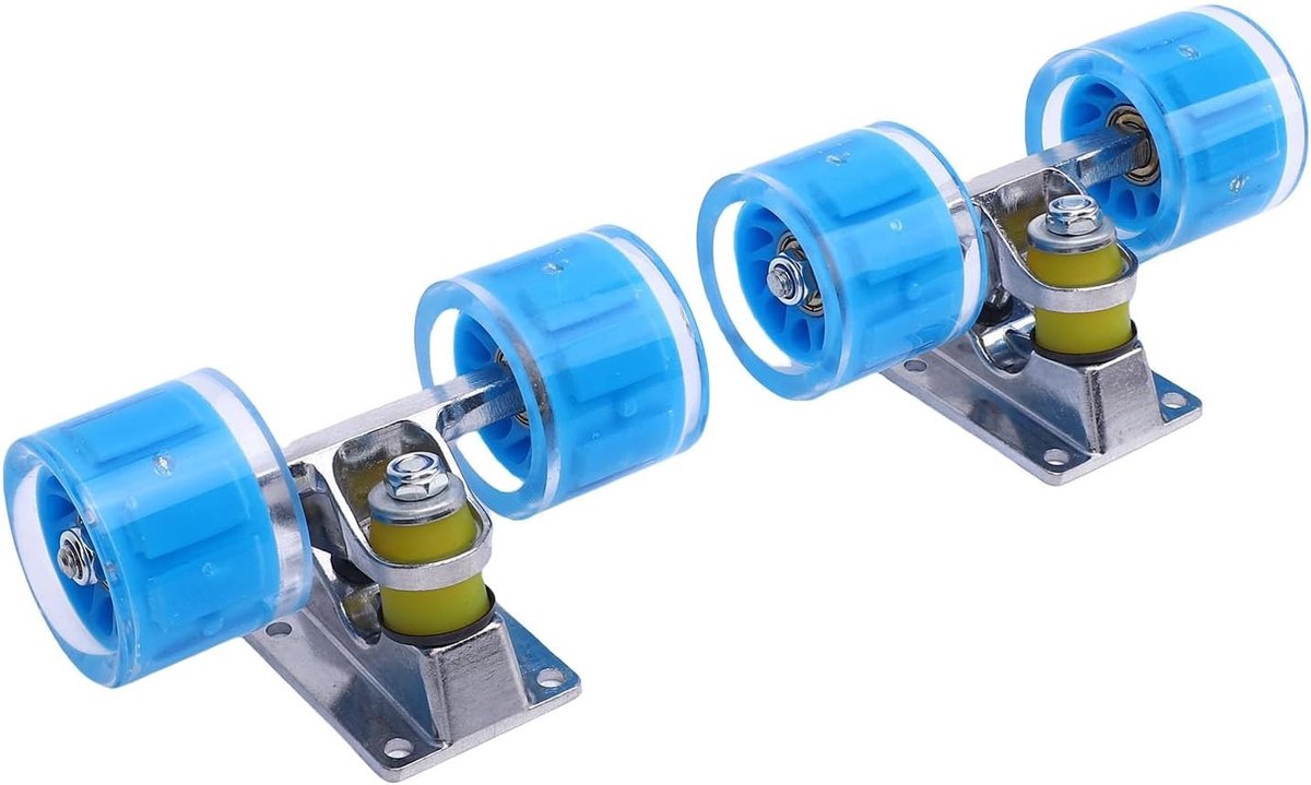 Skateboard Trucks en Wielen Set 3.2 Inch van Aluminium met PU Longboard Wielen voor Cruisers en Tricks