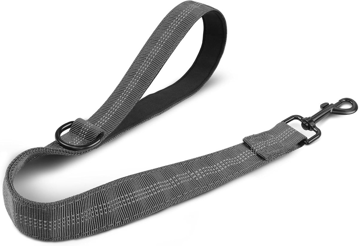 Korte Hondenlijn van 33 cm, Stevige Verkeerslijn voor Training, Comfortabele Handgreep en Reflecterende Draad voor Veiligheid