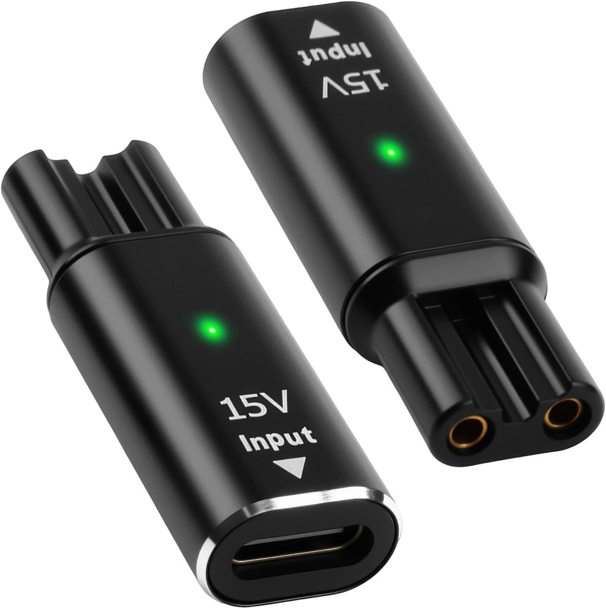 Krachtige 15V USB-C Oplader Adapter voor Norelco OneBlade en Scheerapparaten, 2-Pack, Compatibel met HQ8505, 7000, 5000 en 3000