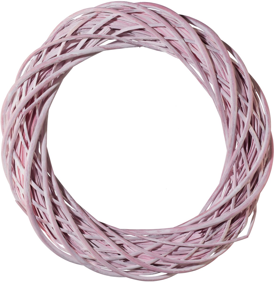Gasper Rotan krans roze washed Ø 40 cm