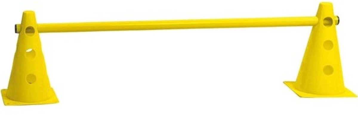 Honden Pylonen - Obstakel Set - Honden Training - 3-voudig Verstelbaar - 81 cm Lang - Geel
