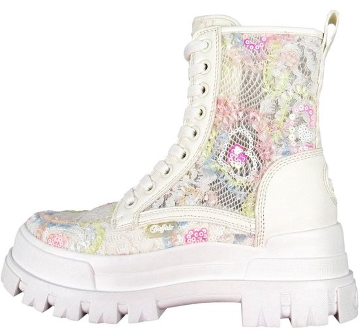 Dames Veterschoenen - Plateau Laarzen - Dagelijks Gebruik - Hoge Plateauzool - 6.7cm Hak 14cm Schacht