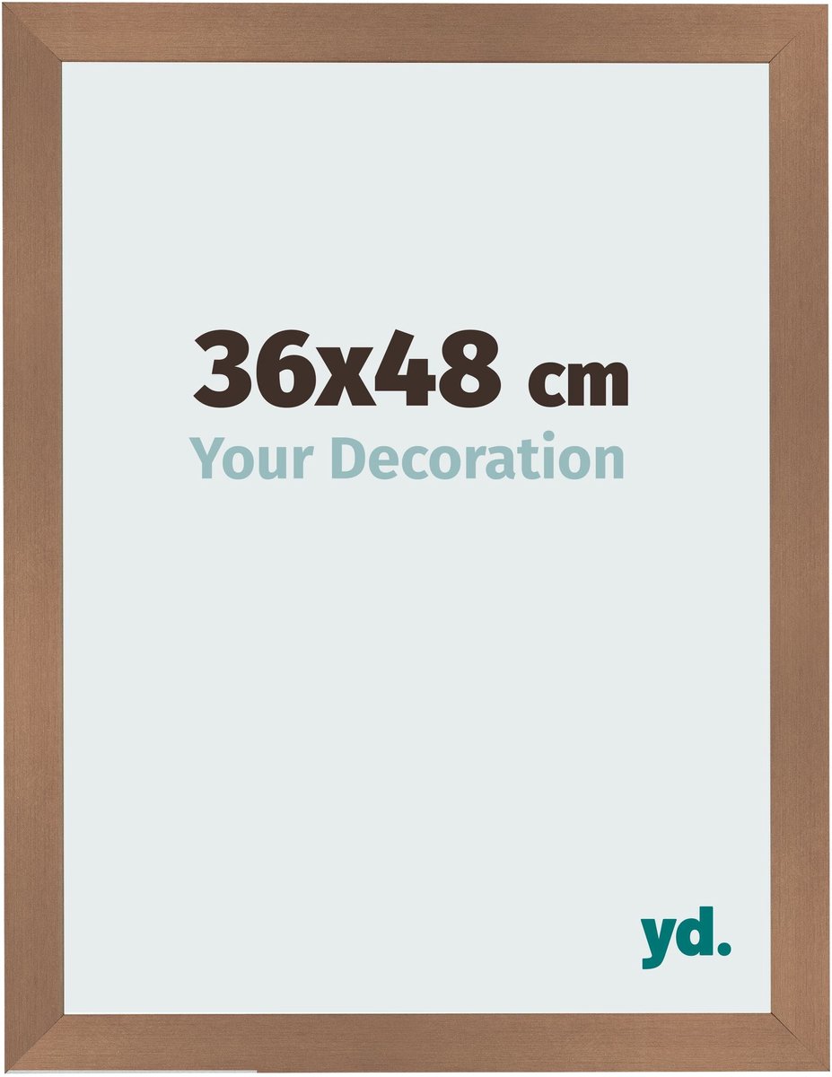 Your Decoration - Fotolijst 36x48 cm - MDF - Koper Decor - Bologna