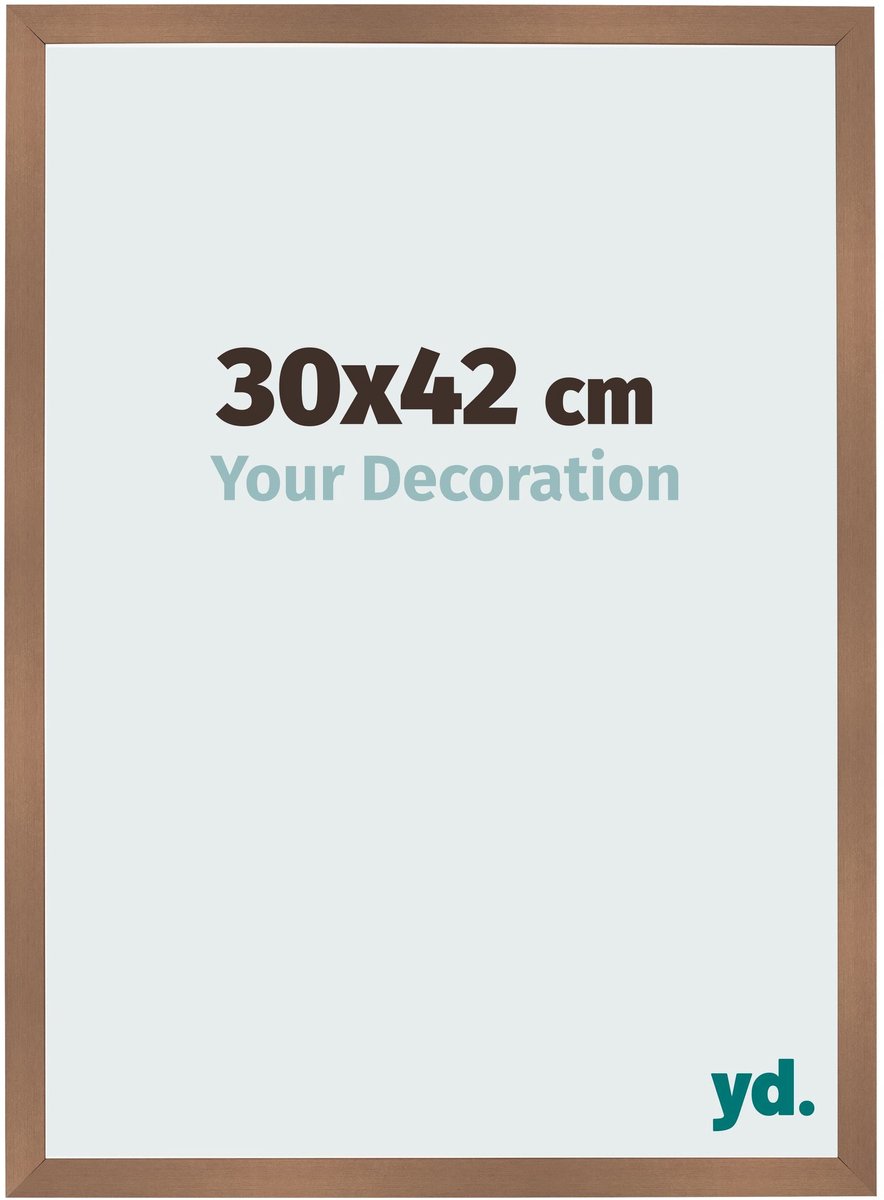 Your Decoration - Fotolijst 30x42 cm - MDF - Koper Decor - Bologna