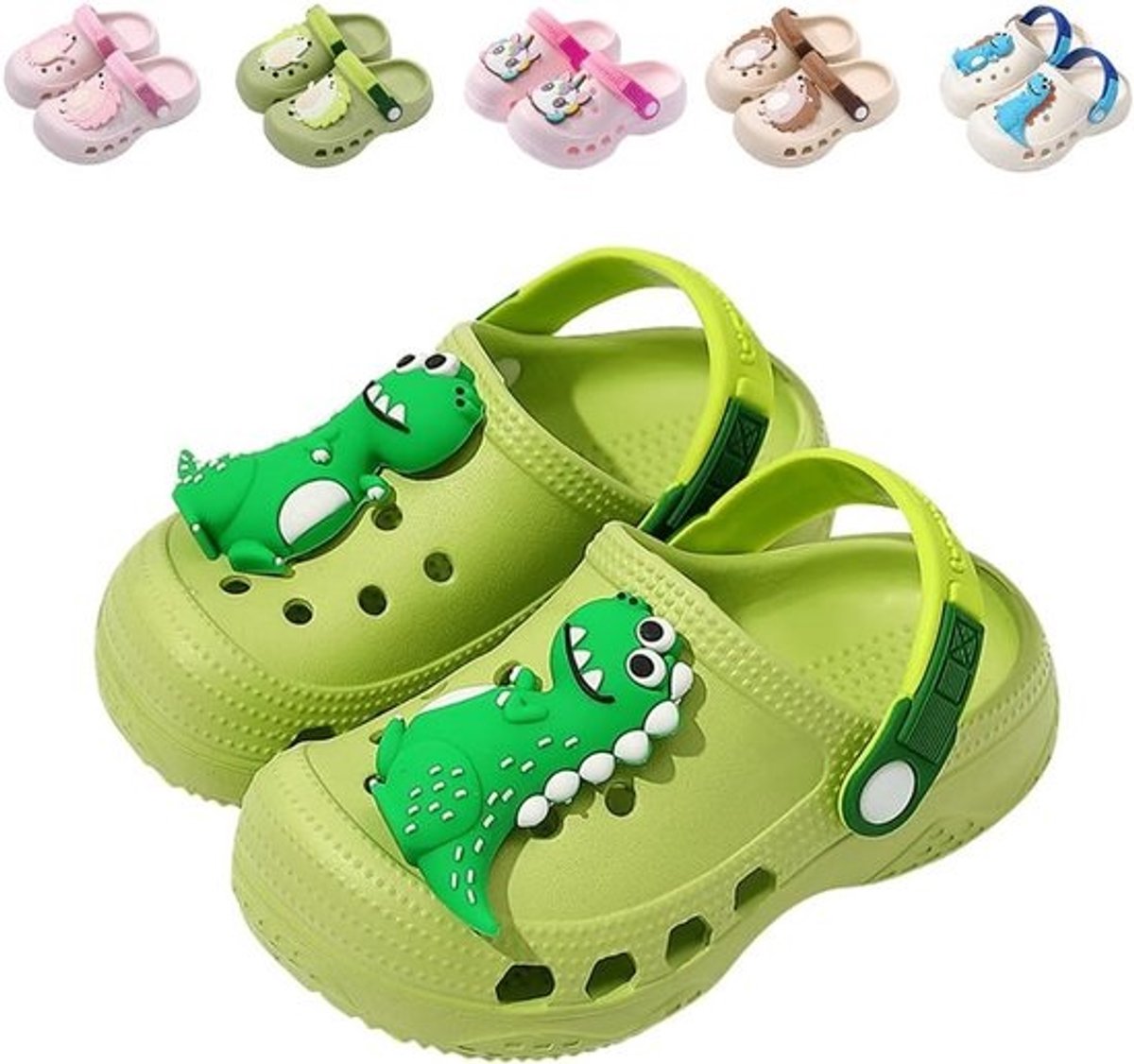 Kinder Clogs met Dinosaurusthema - Zomer Strand Sandalen - Waterdichte Slippers voor Jongens en Meisjes
