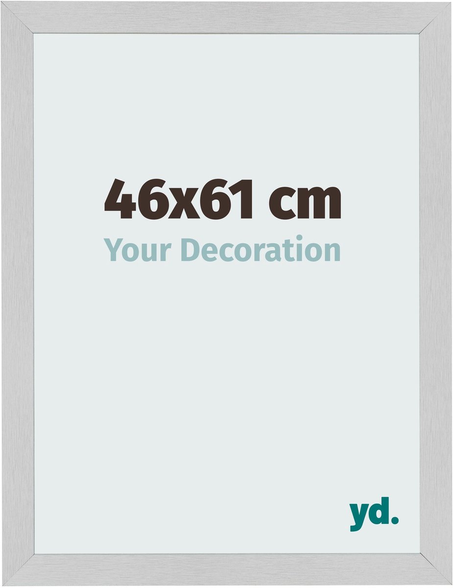 Your Decoration - Fotolijst 46x61 cm - MDF - Edelstaal - Bologna