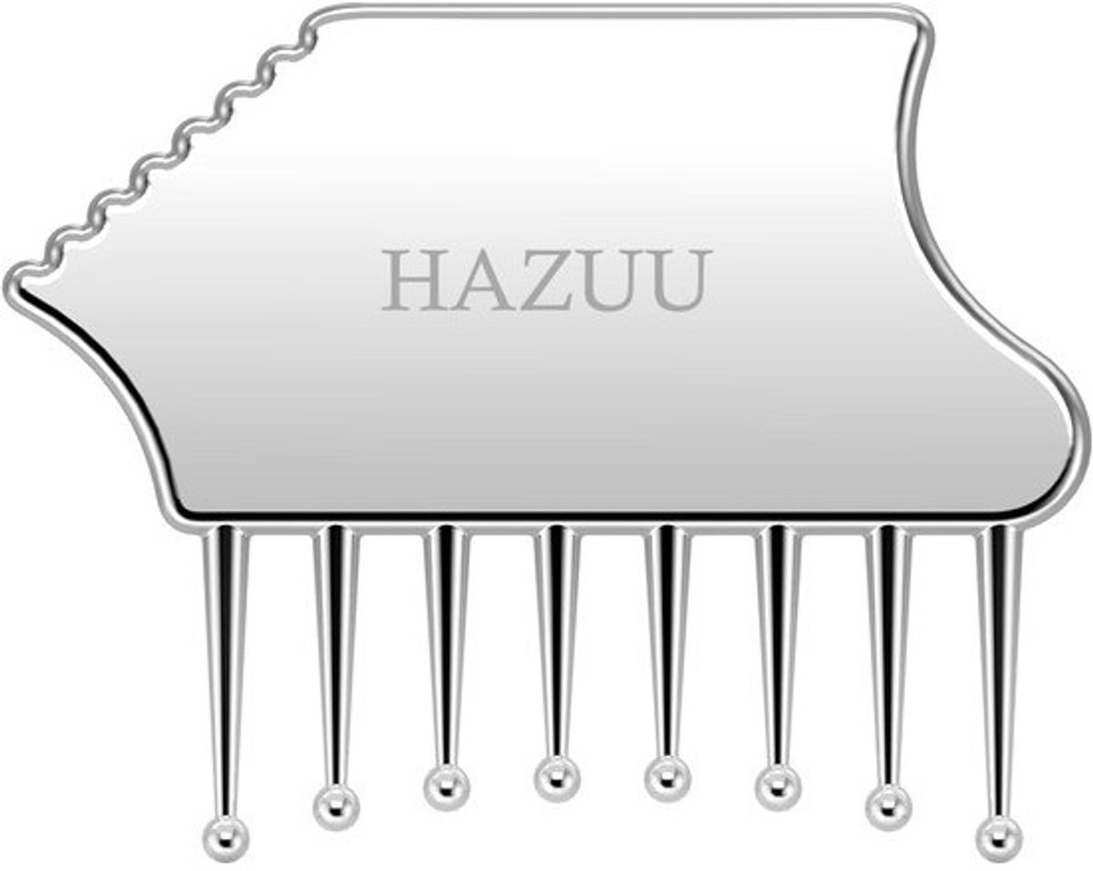 Roestvrijstalen Hoofdmassager & Guasha Tool voor Hoofd, Nek en Lichaam