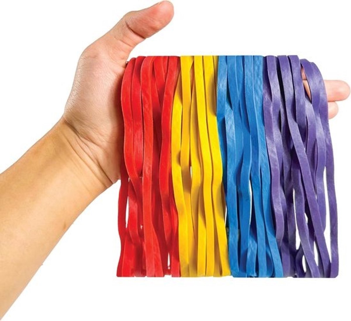 Extra grote 8 inch post rubberen banden - 120 stuks zware elastische biologisch afbreekbare elastiekjes
