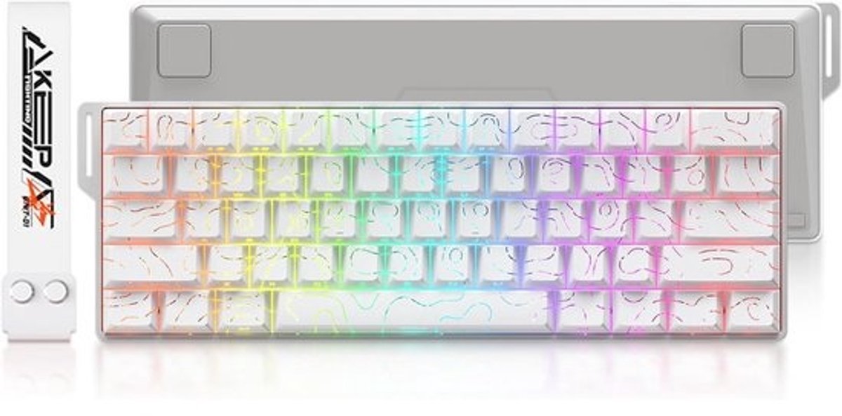 Compact 60% Magnetisch Gaming Toetsenbord met PBT Keycaps en RGB Verlichting