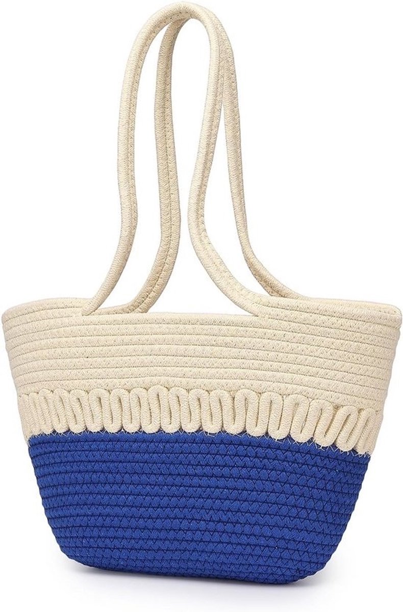 Gevlochten Zomer Strandtas Dames - Elegante Handtas voor Vakantie en Bruiloft