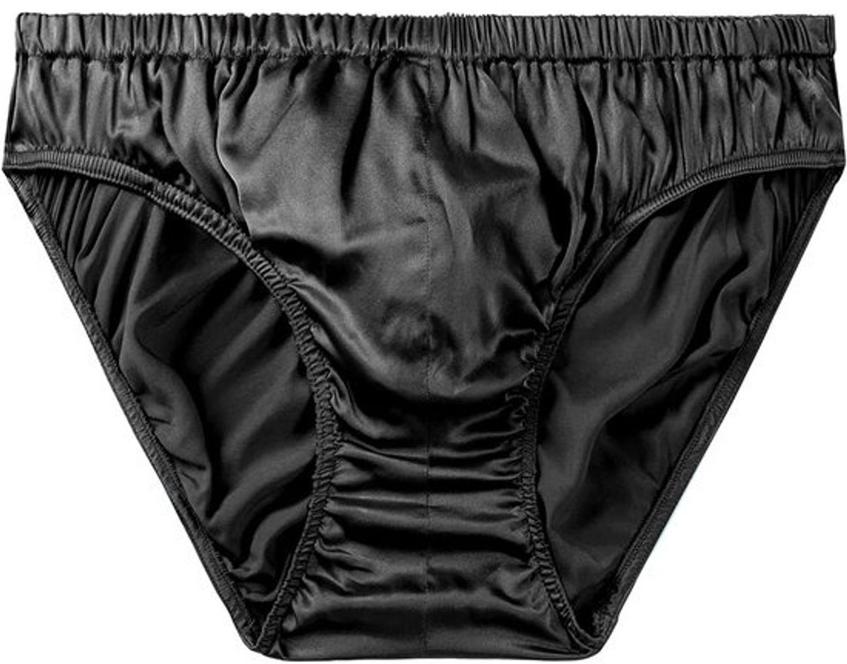 Zijde Satijnen Slips voor Heren - Luxe en Comfortabele Bikini Ondergoed