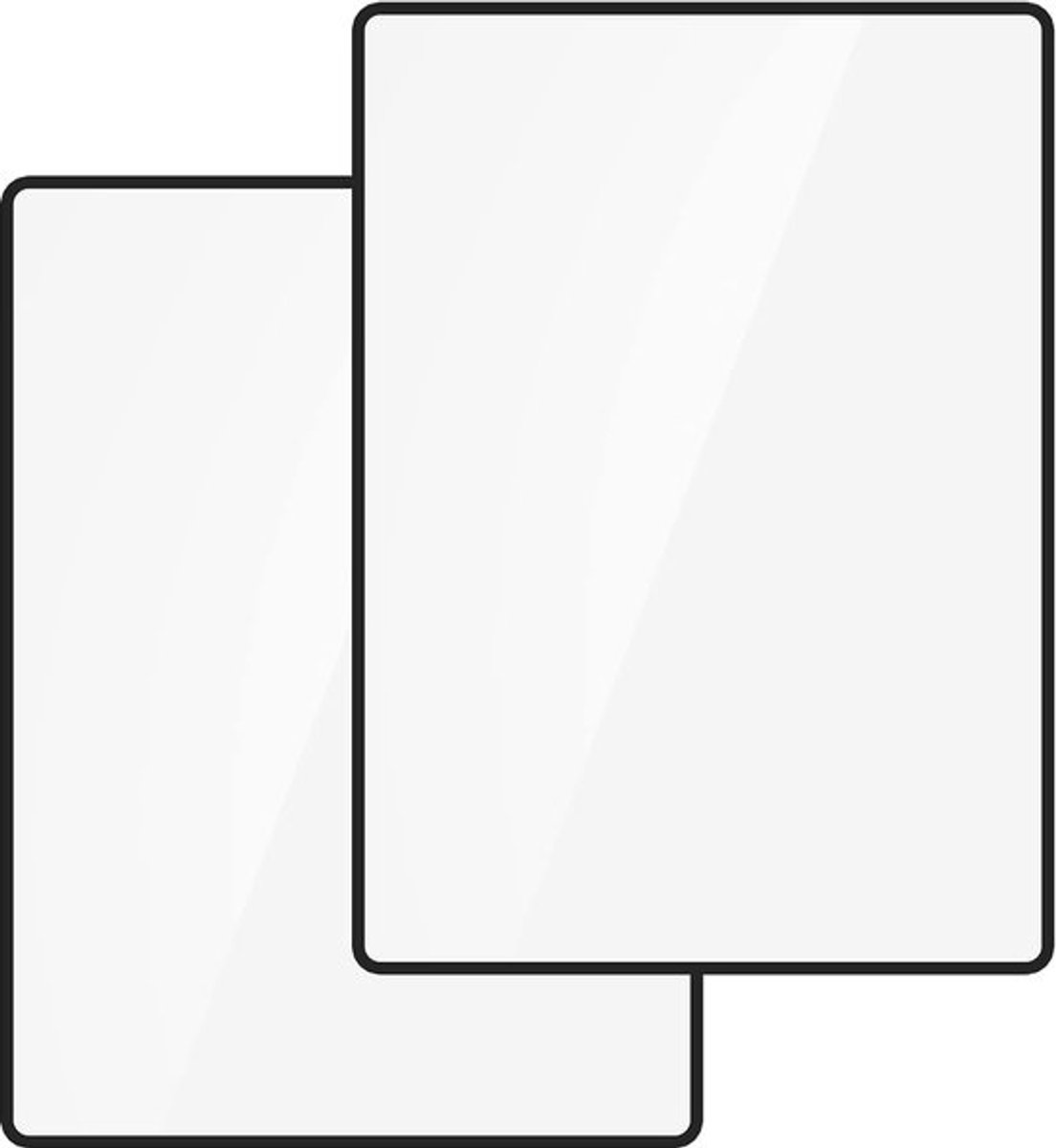 Ultra-dunne PVC Loep 3x Vergroting 300% - 2 stuks - 10,5 x 7 cm