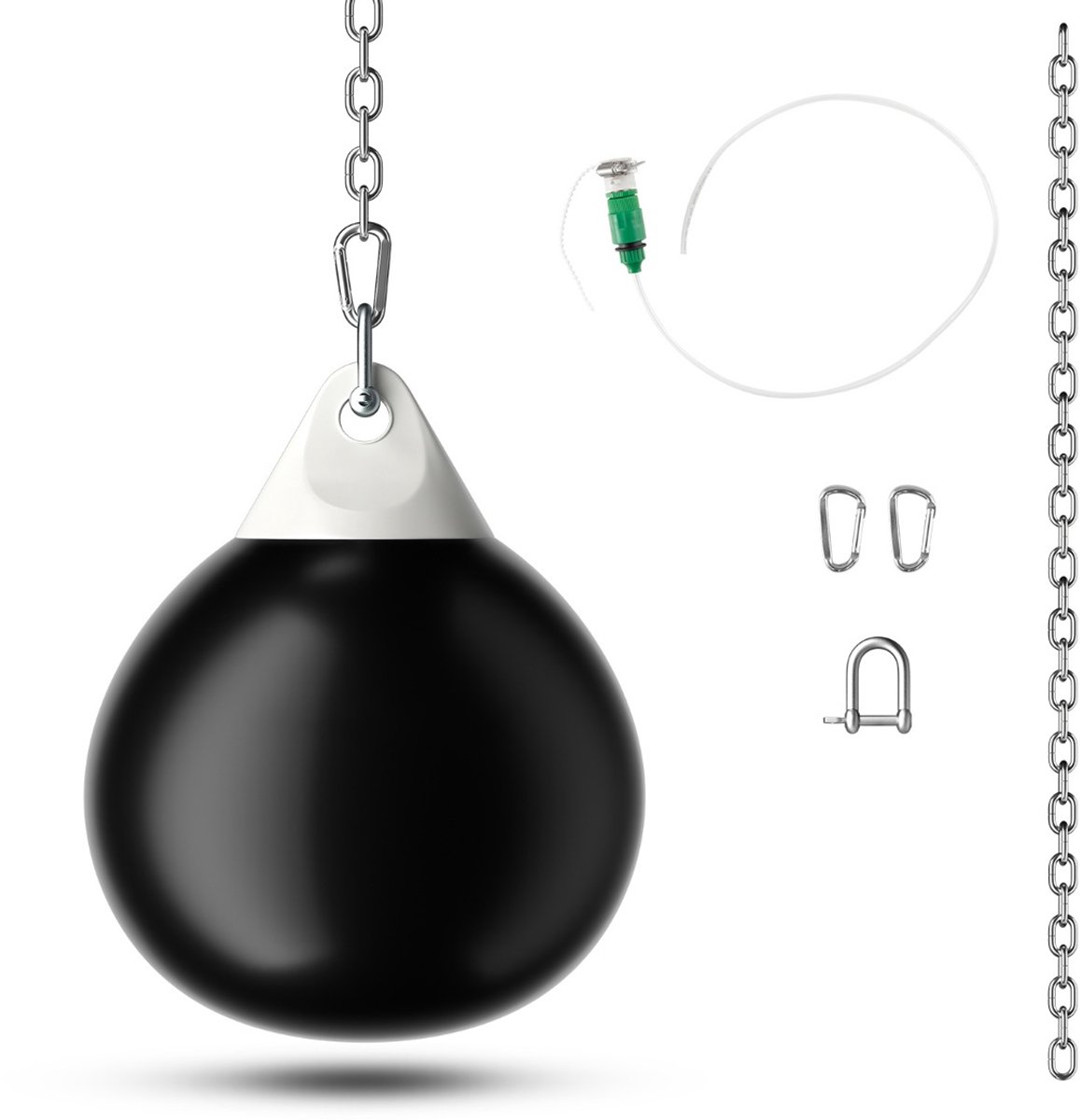 SureDeal® - Boks - Hangende Bokszak Bokszak - Water Speedbal Snelheidsbal - Gym Kantoor Thuis - 55x55x71 cm - Donkerbruin