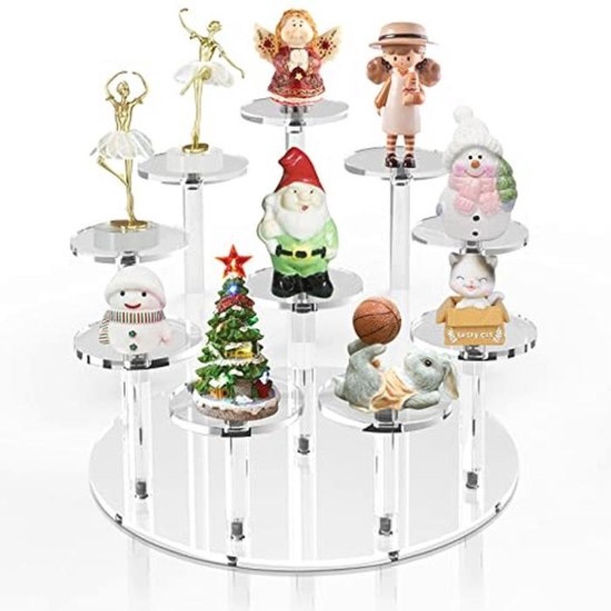 Transparante Acryl Riser Display Standaard - 5-traps Organizer voor Nagellak, Figuren, Sieraden en Meer