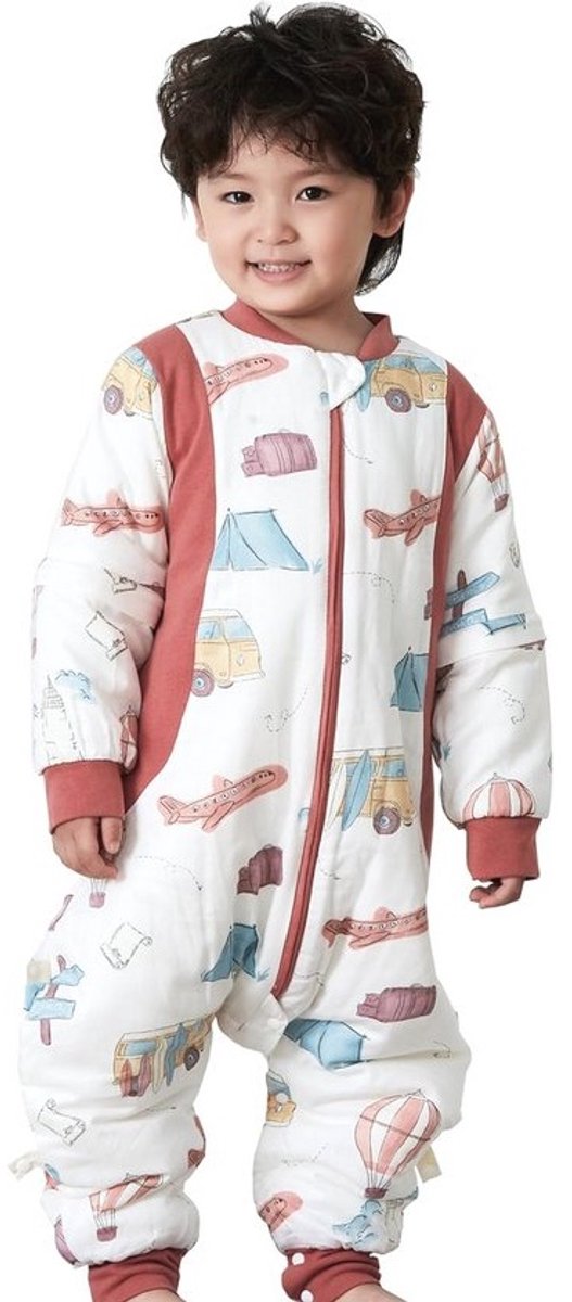 Winter Slaapzak voor Baby's met Voeten - 2,5 TOG - Geschikt voor Het Hele Jaar - Kinderpyjama met Pijpen - Tuinkonijn - Voor Jongens en Meisjes (105-115 cm)