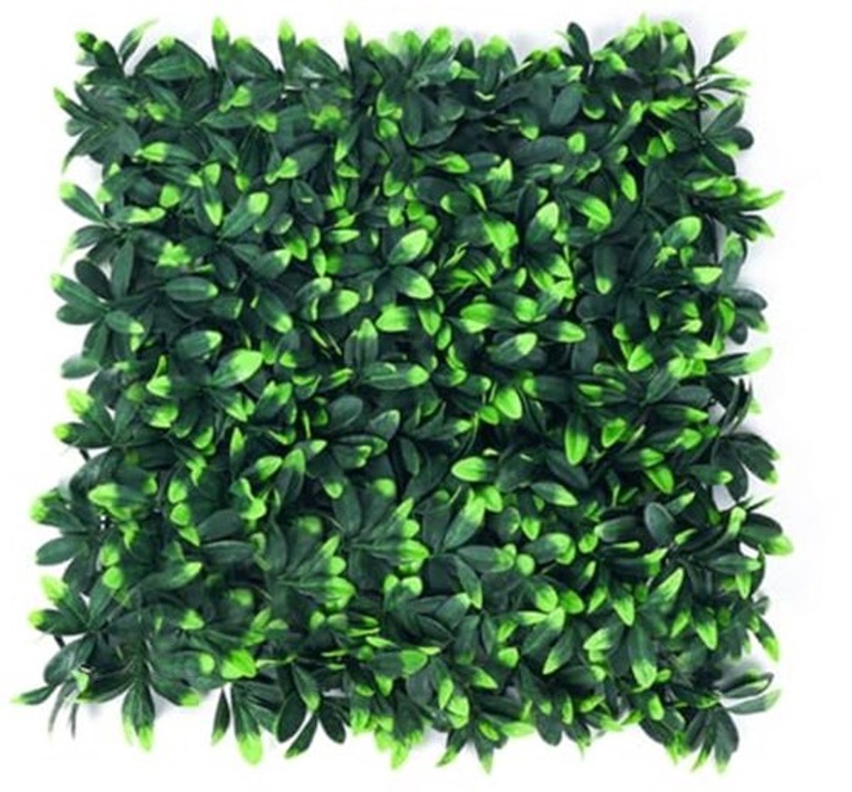 Kunsthaag Set - 4 Panelen van 50x50 cm - Groene Wand met Bloemen voor Binnen en Buiten