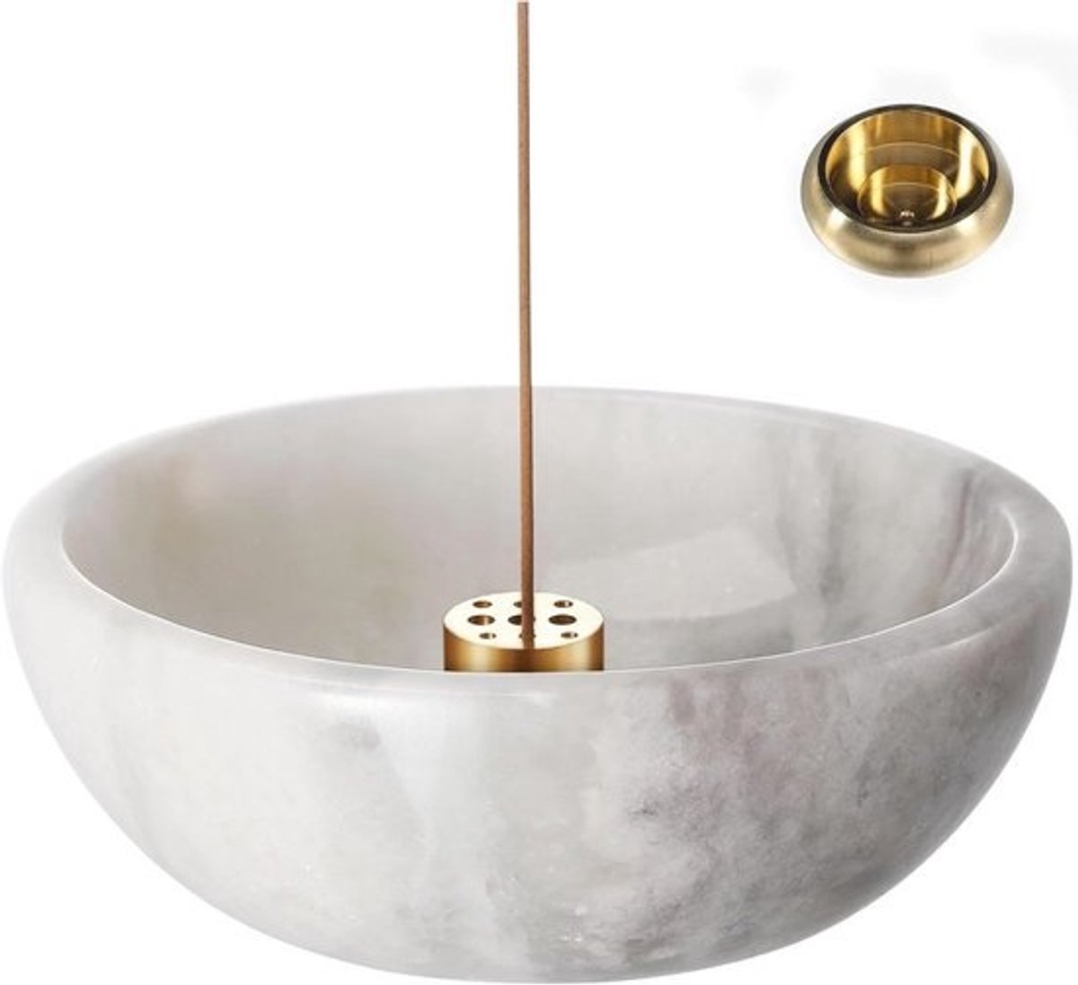 Luxury African Natural Marble Incense Holder for Meditation and Relaxation