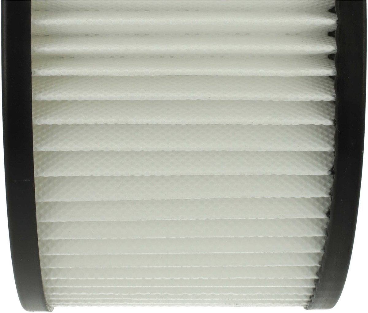 vhbw geplooid filter compatibel met VONROC VC505AC, VC507DC, VC808AA aszuigers - cartridgefilter zwart wit wasbaar