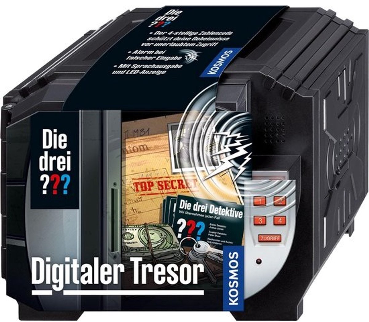 Digitale Kluis voor Kinderen met Geheime Code en Alarm