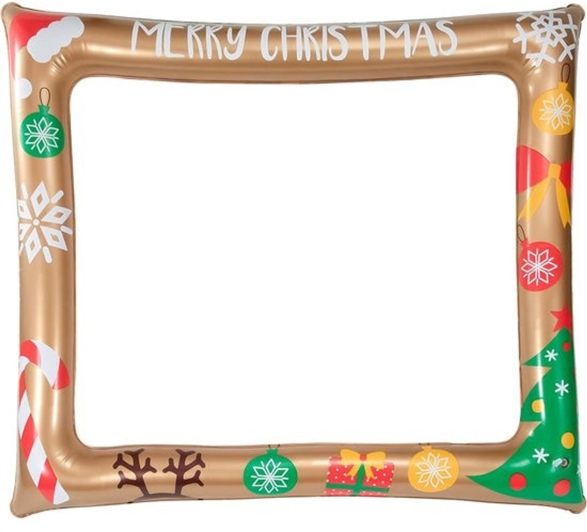 Opblaasbaar Selfie Frame voor Kerstfeest - Fotolijst Promotie Decoratie (78x65 cm)