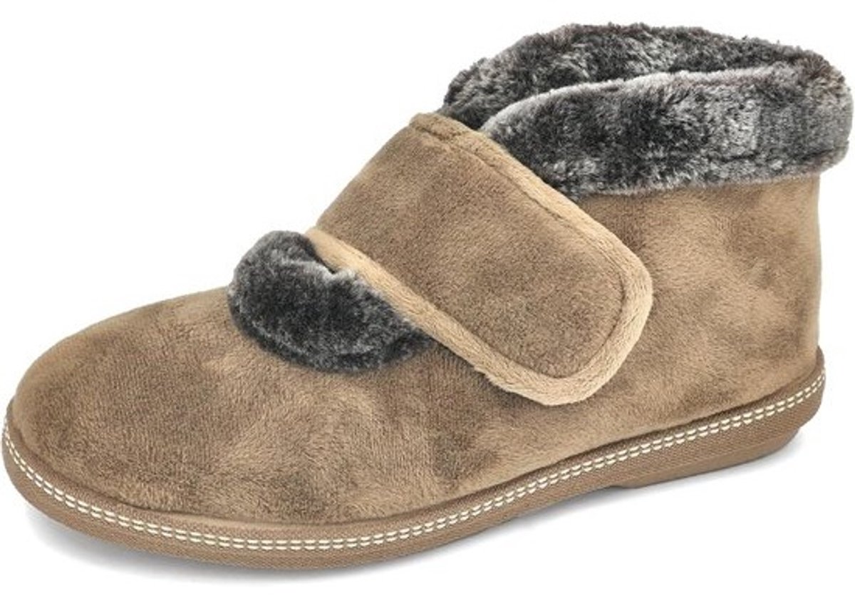 Warme Dames Pantoffels met Klittenband en Zachte Voering