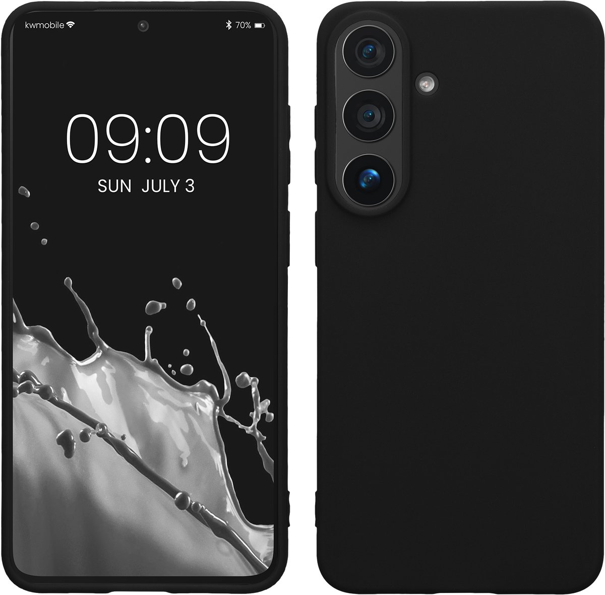 kwmobile telefoonhoesje geschikt voor Samsung Galaxy S26 FE - Hoesje voor smartphone - Back cover in zwart