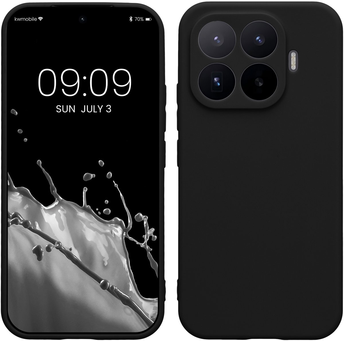 kwmobile telefoonhoesje geschikt voor Xiaomi 17T - Hoesje voor smartphone - Precisie camera uitsnede - In mat zwart