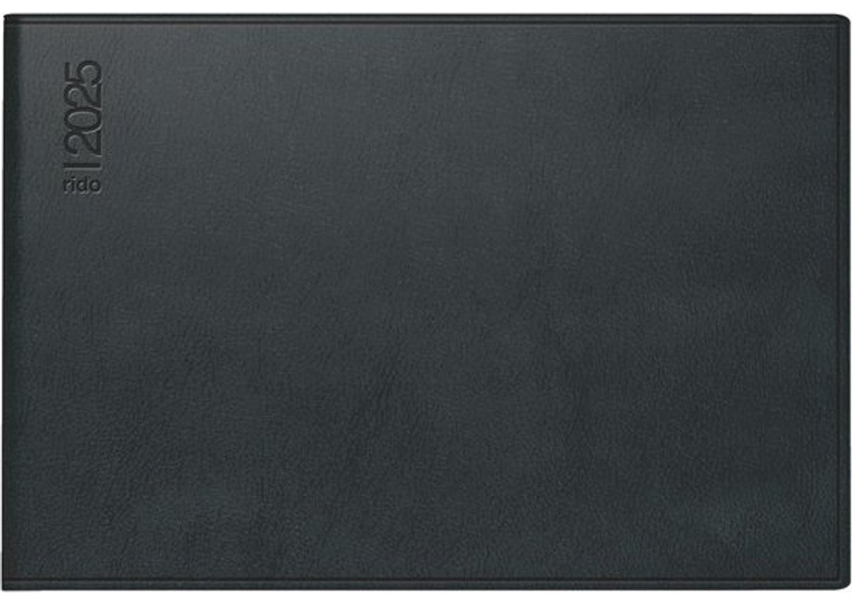 Zakagenda 2025 - Weekplanner - Afspraken Plannen - Liggen A6 Formaat - 156 x 106 cm - Zwart