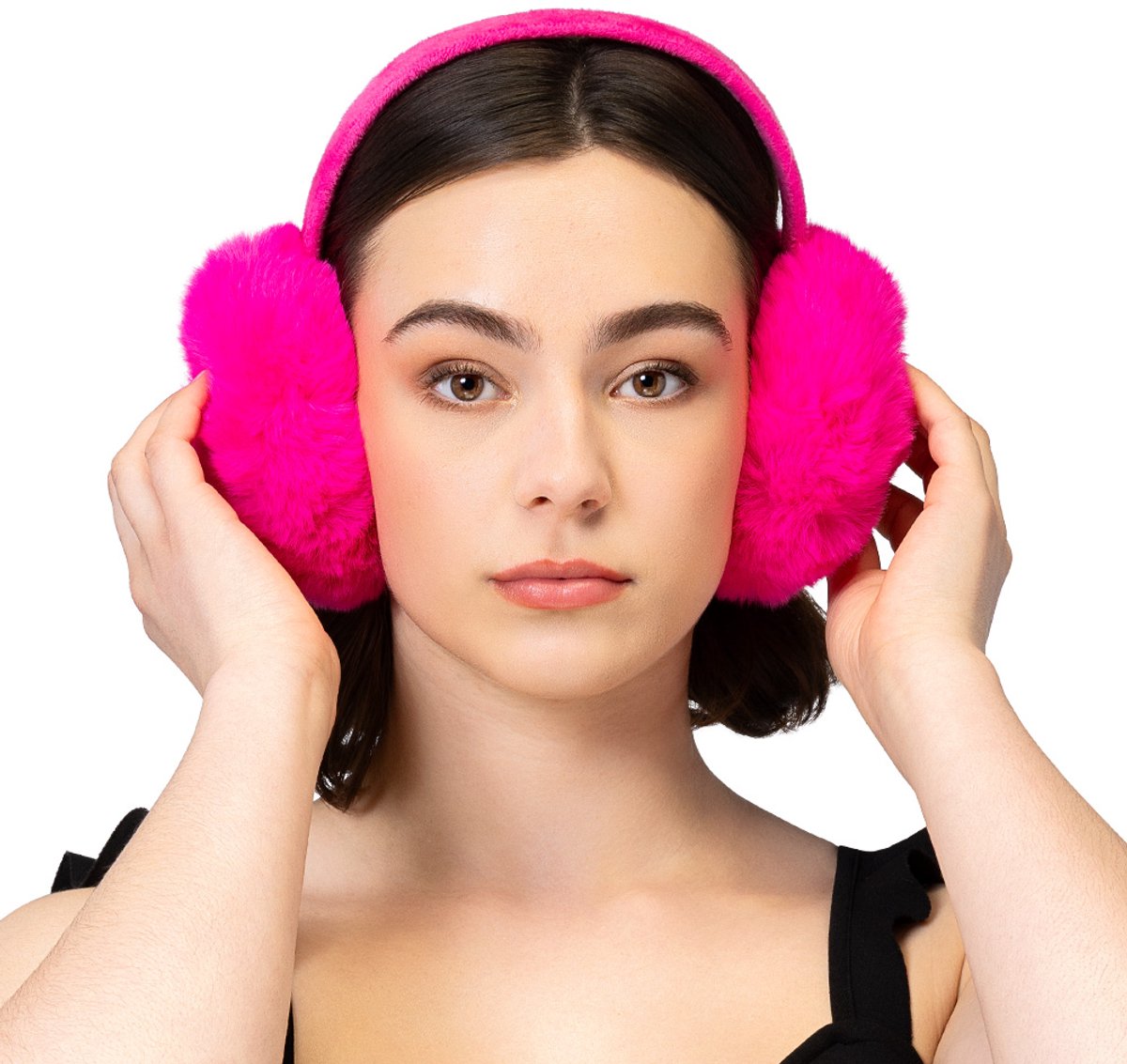 Boland - Oorwarmers roze Roze - Één maat - Volwassenen - Unisex -