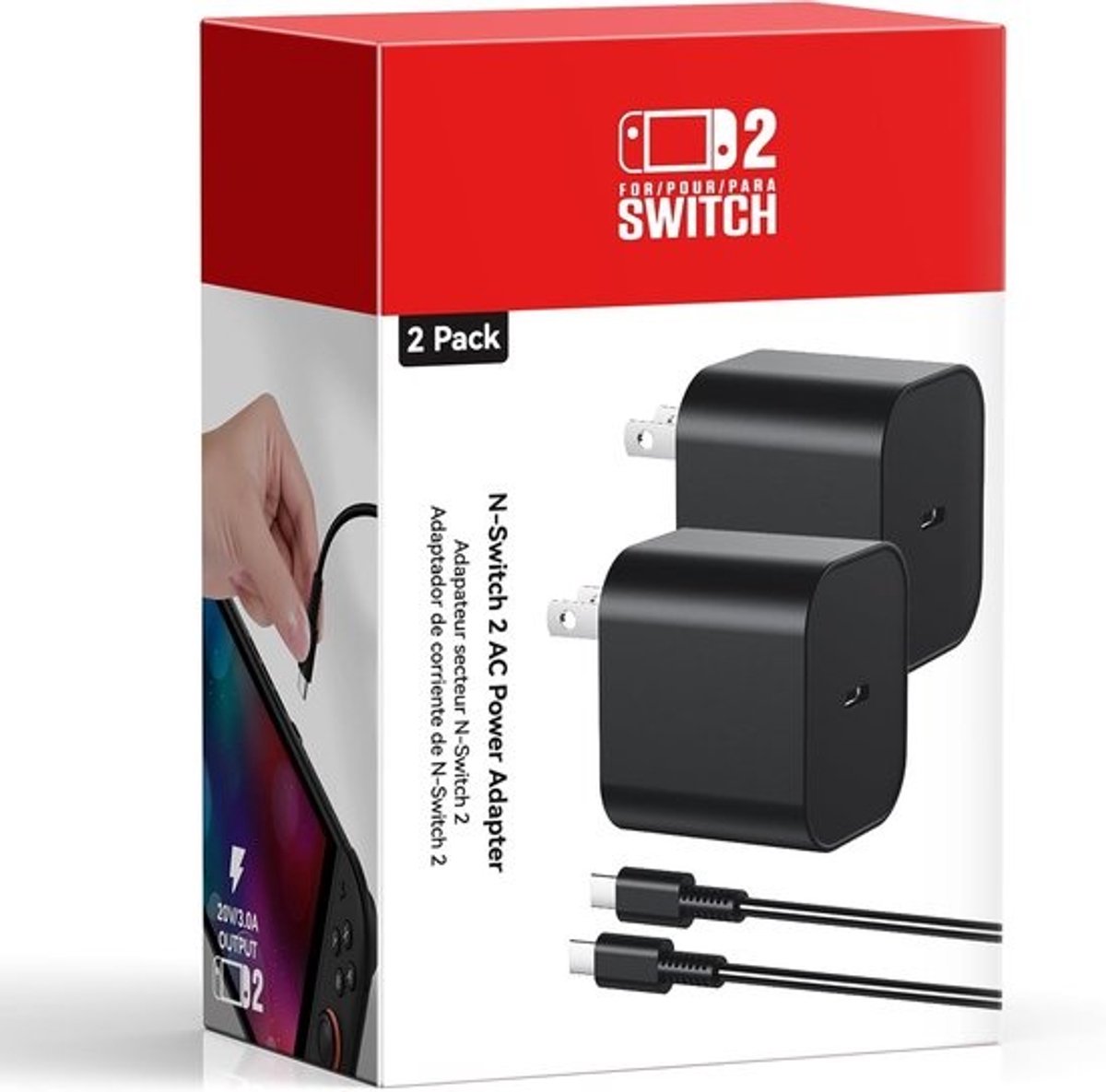 Batterij Oplader - Oplaadstation Dock - Console Accu's - Snelle Laadfunctie - 12.6 x 8.5 cm