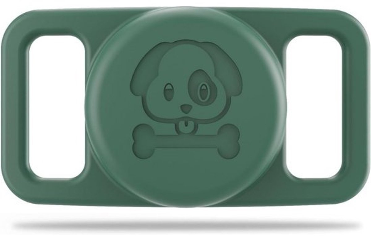 Hondenband en Kattenband Houder voor Airtag Tracker, Zachte Siliconen Beschermhoes