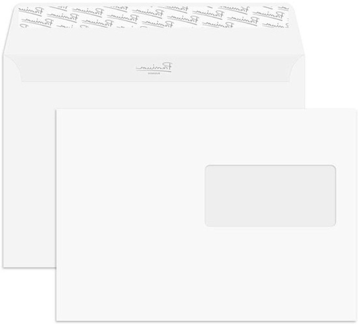 Zakelijke Enveloppen - Venster Envelop C5 - Correspondentie Versturen - Zelfklevende Sluiting - 162 x 229 mm - Sneeuwwit