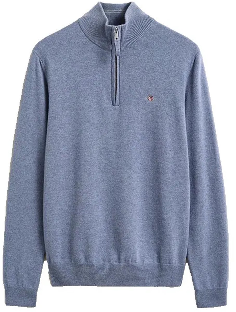 Gant 87313 Half Rits Trui Blauw L Man